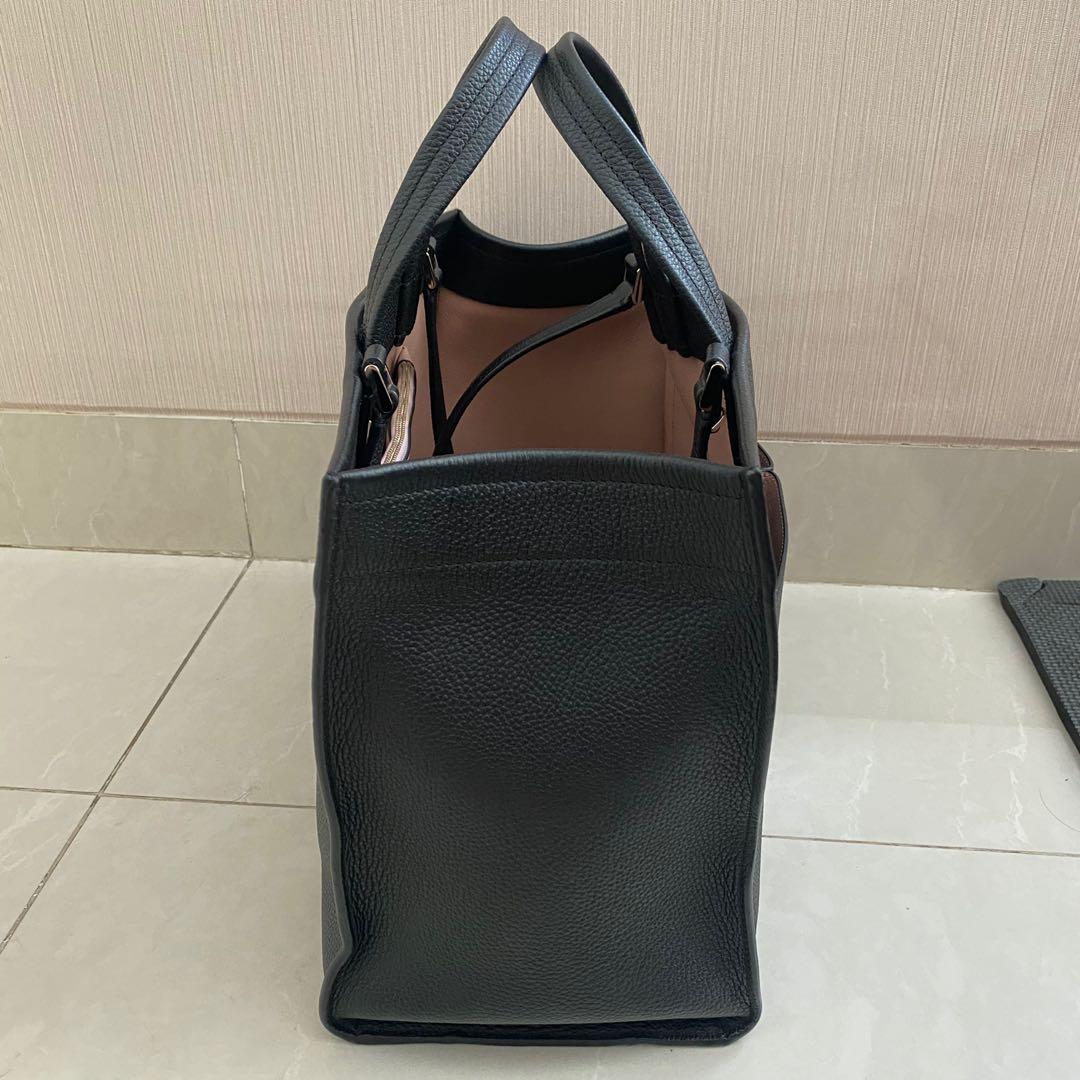 Kate Spade Ori Sam large Pocket Satchel tas Bag Tote kerja Hitam
