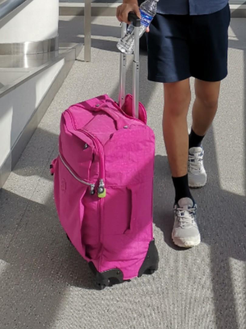 Kipling Carryon Luggage Pink, Hobbies & Toys, Travel, Luggage on Carousell