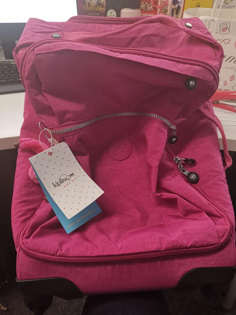 Kipling Carryon Luggage Pink, Hobbies & Toys, Travel, Luggage on Carousell