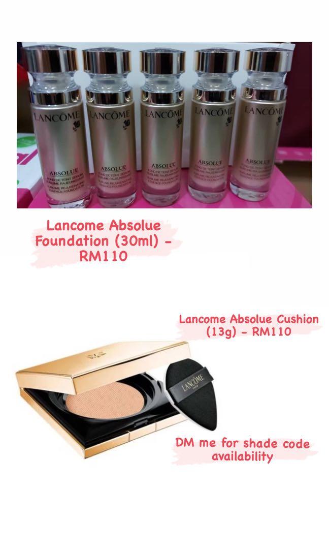 Lancome Absolue Foundation And Cushion Health Beauty Makeup On Carousell