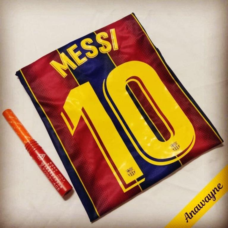 Large MESSI Barcelona Home Kit 20/21 Football Soccer Jersey rakuten