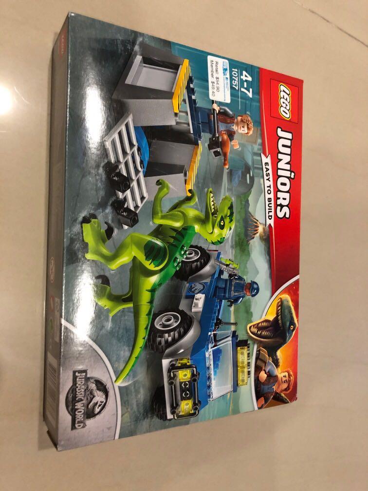 Lego juniors jurassic on sale world raptor rescue truck