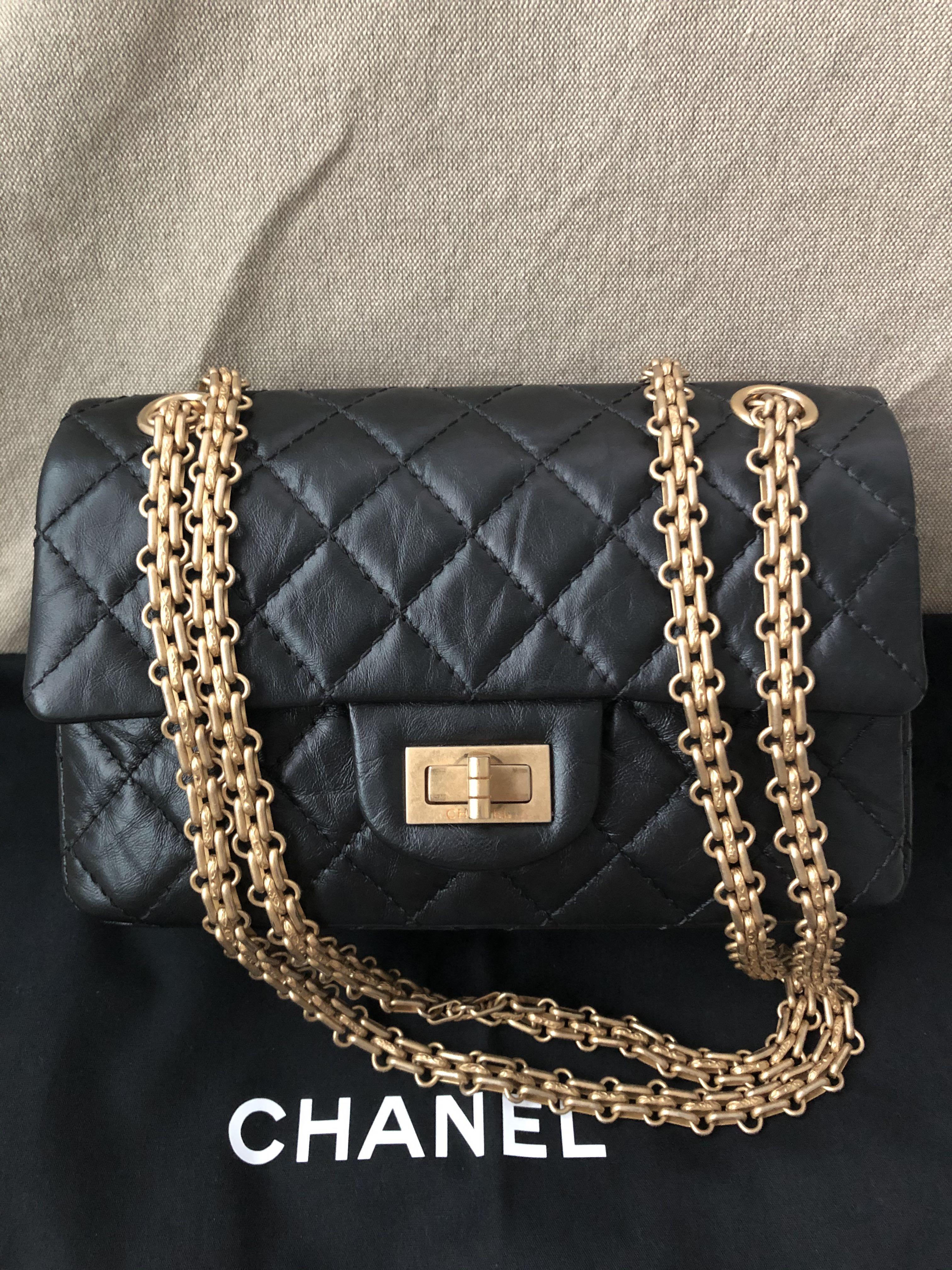 Like new: Chanel black small handbag, Luxury, Bags & on Carousell