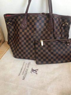 LV Neverfull Damier Ebene Tote