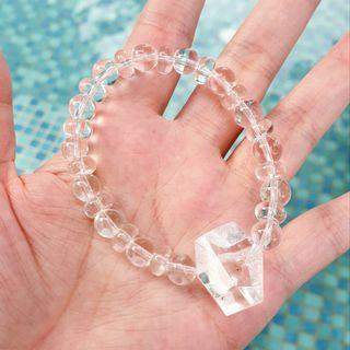Manifestation Bracelet: Clear Quartz Gemstone Crystal Bracelet