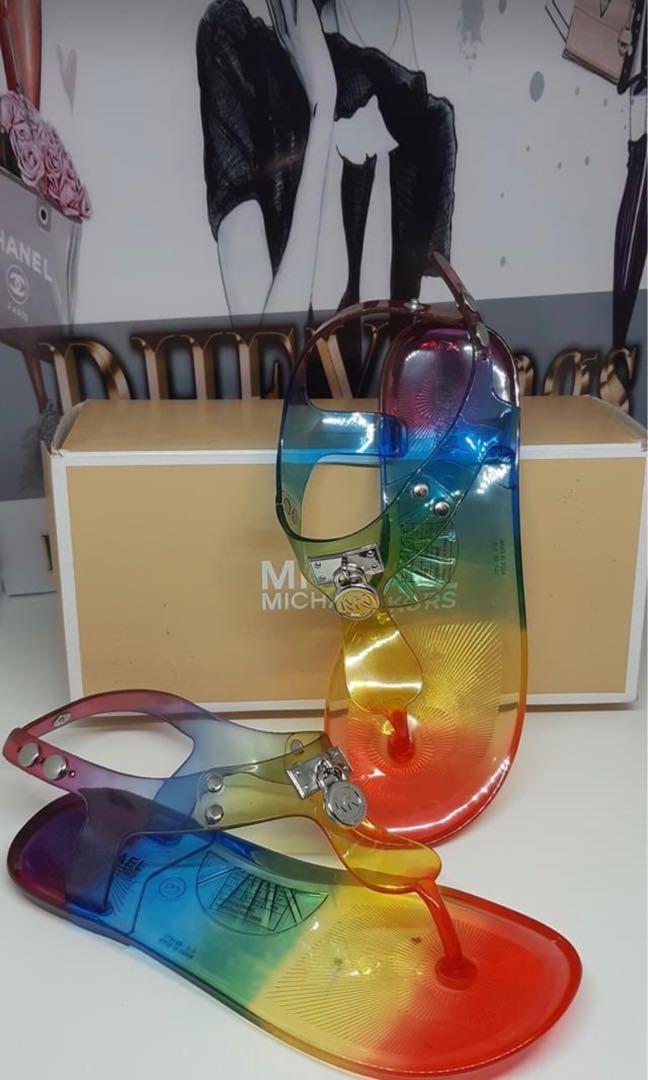 Michael kors hot sale jelly sandals sale