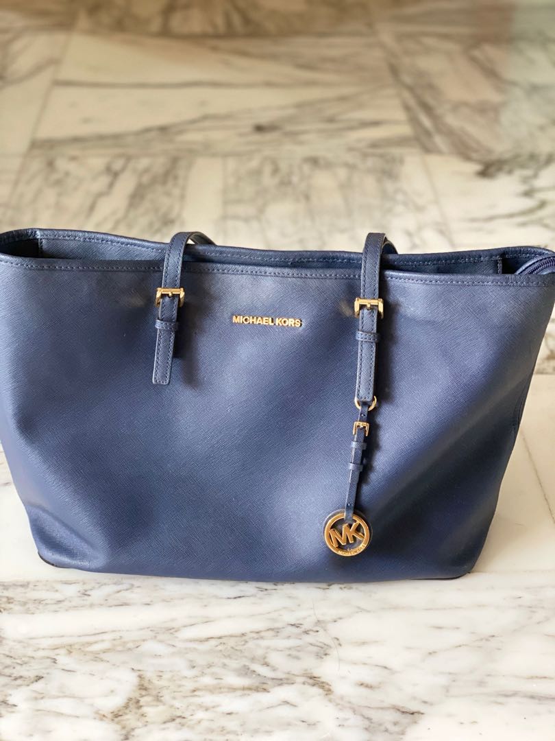 MK navy tote