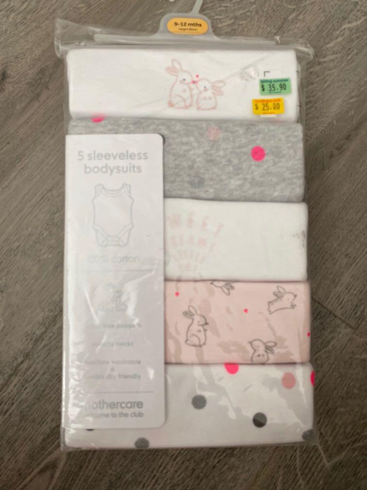 Mothercare shop sleeveless bodysuits