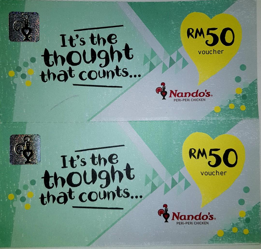 Nando's Peri-Peri Chicken Cash Voucher, Tickets & Vouchers ...