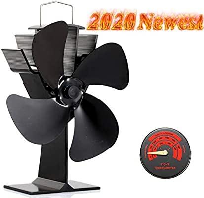 Newest Upgrade Wood Stove Fan Crsure Sf 444 Heat Powered Fan 4 Blade For Wood Burning Stove Log Burner Fireplaces Wood Burner Fireplace Fan For Stoves With Thermometer Home Appliances Kitchenware On Carousell