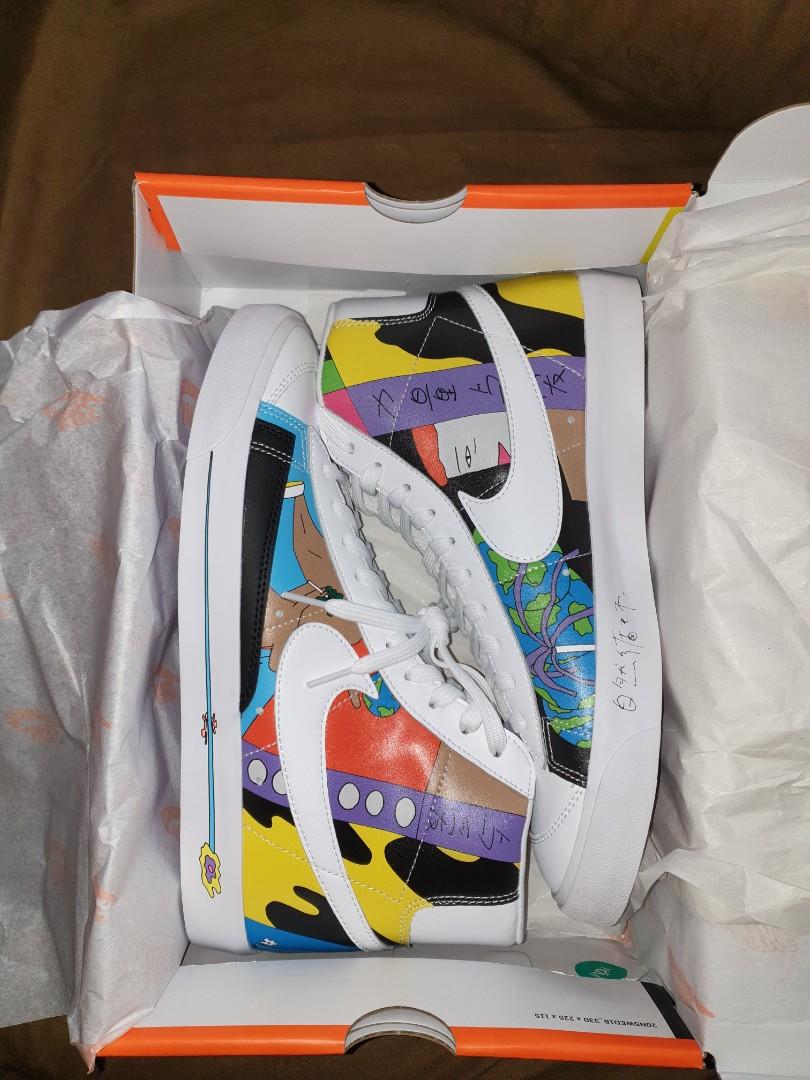 nike blazer ruohan wang on feet