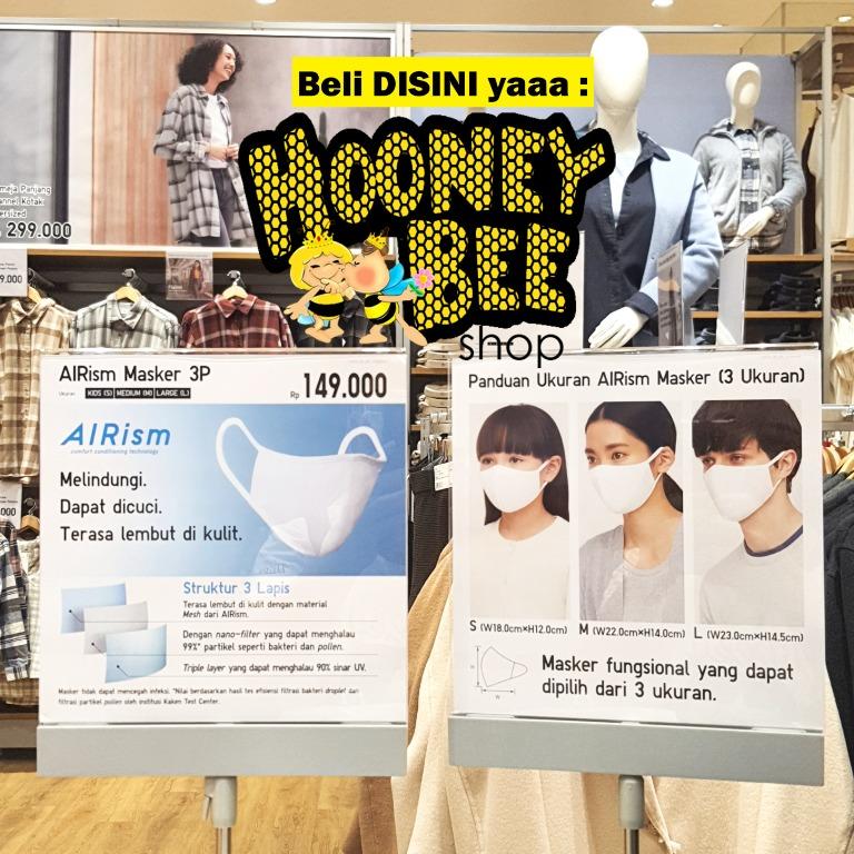 Original Uniqlo Masker Kain Uniqlo 1 Pack Isi 3 Masker Bisa Dicuci Fesyen Wanita Aksesoris Di Carousell
