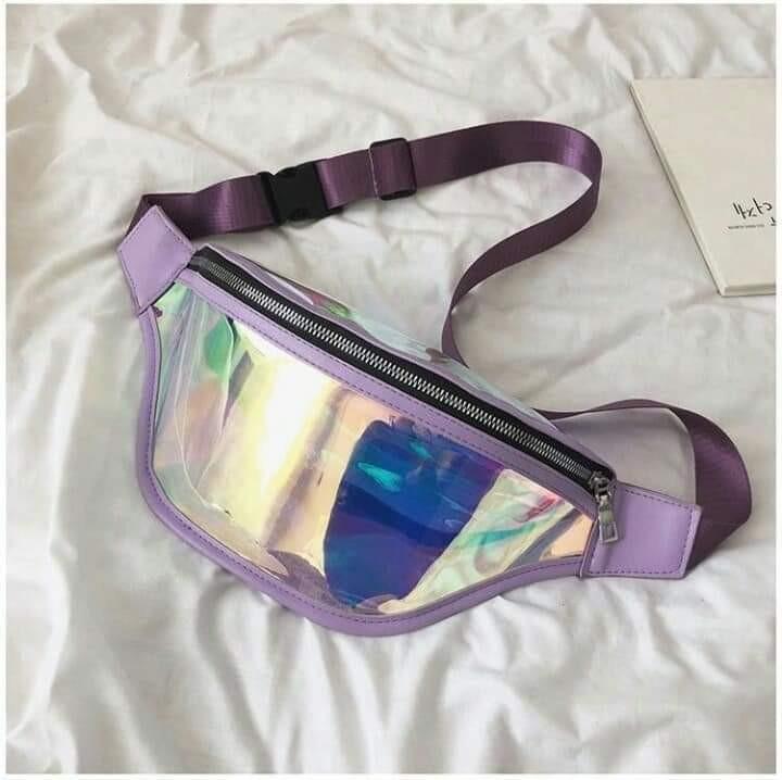 Polychromatic Beltbag (available: violet, blue, pink) (Category: Cross-body Bags) located in Cebu City. Submitted by pumpernickelbread (Listing ID 1037822941, Image 1). Description: Polychromatic Beltbag 🎆🔥💖 Available colors: violet, blue, pink #polychromatic #beltbag #fashionable #chestbag #violet #blue #pink #BuyFromAuntie 💖🔥🎆.