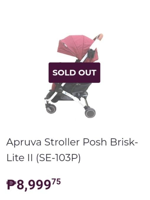 posh by apruva stroller
