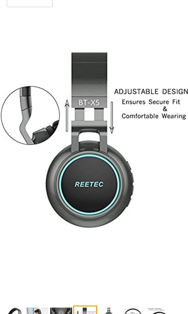 Reetec BT X5 Wireless Headphone Audio Headphones Headsets on