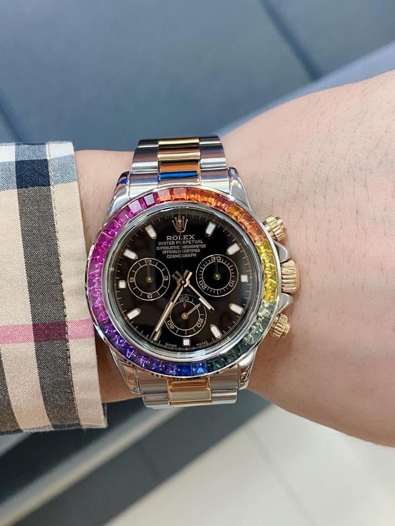 Rolex Daytona Chronograph Rainbow Bezel