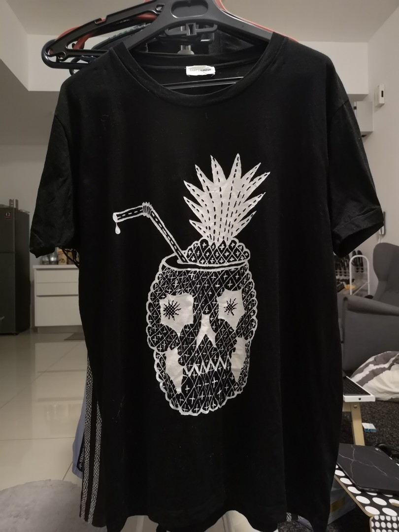 Saint laurent top skull t shirt