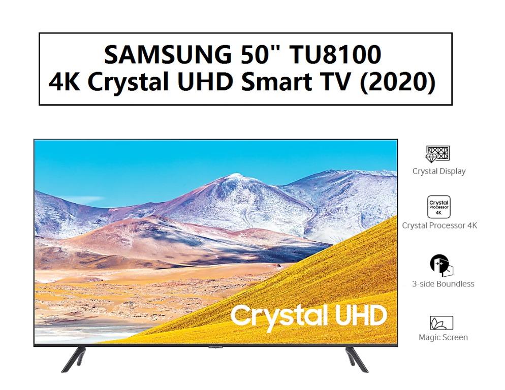 Samsung 50 Tu8100 4k Crystal Uhd Smart Tv 2020 Electronics Tvs Entertainment Systems On Carousell
