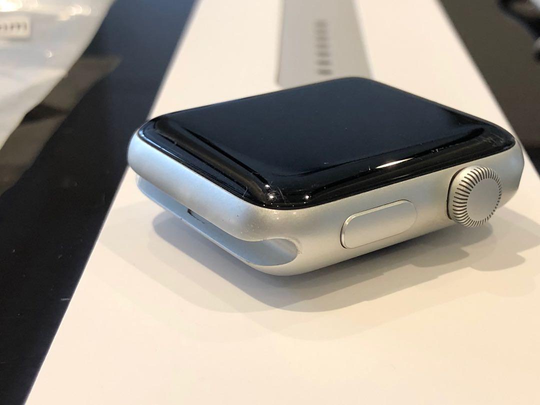 Apple watch series 3 42mm sales silver aluminum fog sport band