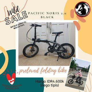 Sepeda Lipat Pacific Noris 2.0 20 inch Black