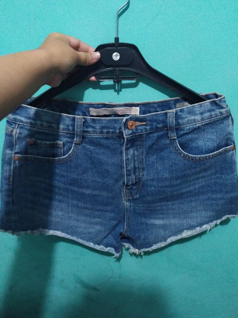 Shorts Zara, Fesyen Wanita, Pakaian 