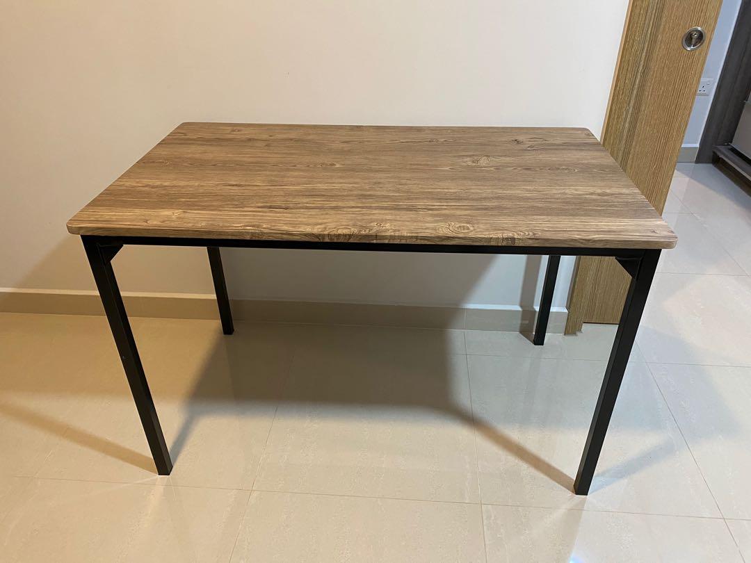 Study Table (Category: Tables & Sets) located in Singapore. Submitted by newton (Listing ID 1037686179, Image 1). Description: Very good condition study table. Self pick up. 1.2mx0.7mx0.76m (length width height).