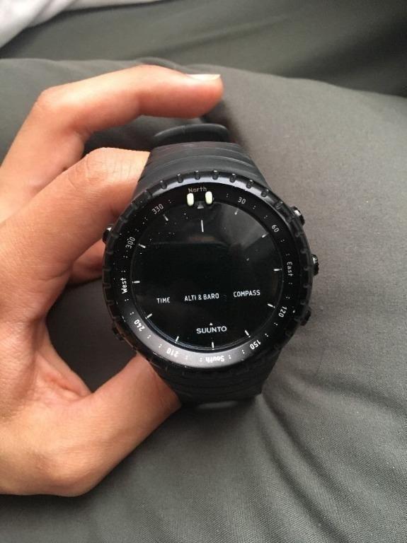 Suunto core all black military outdoor sports unisex watch clearance