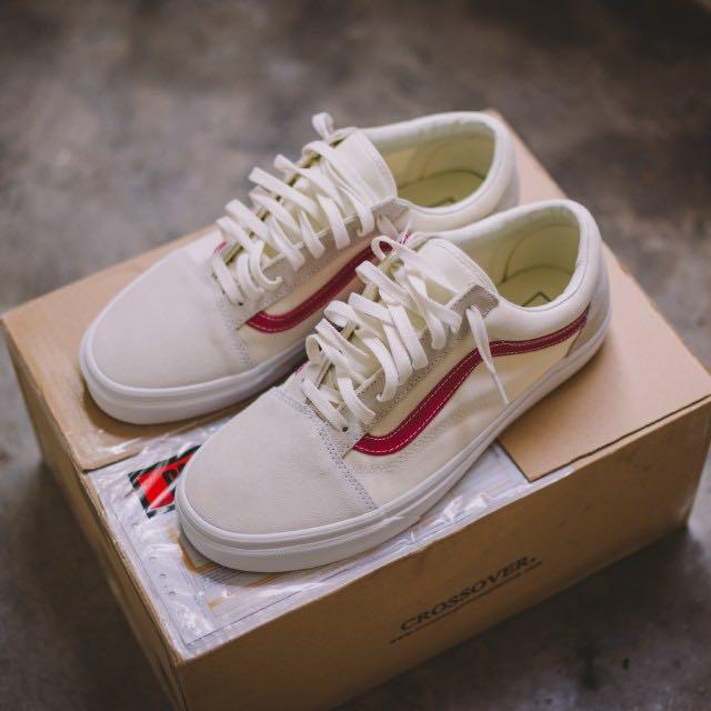 vans style 36 marshmallow red and blue 