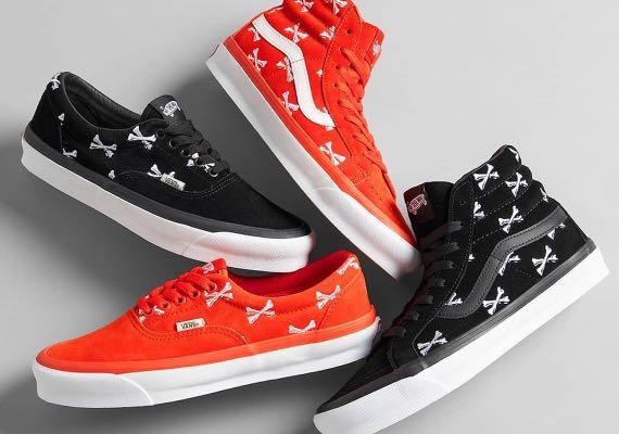 vans black orange