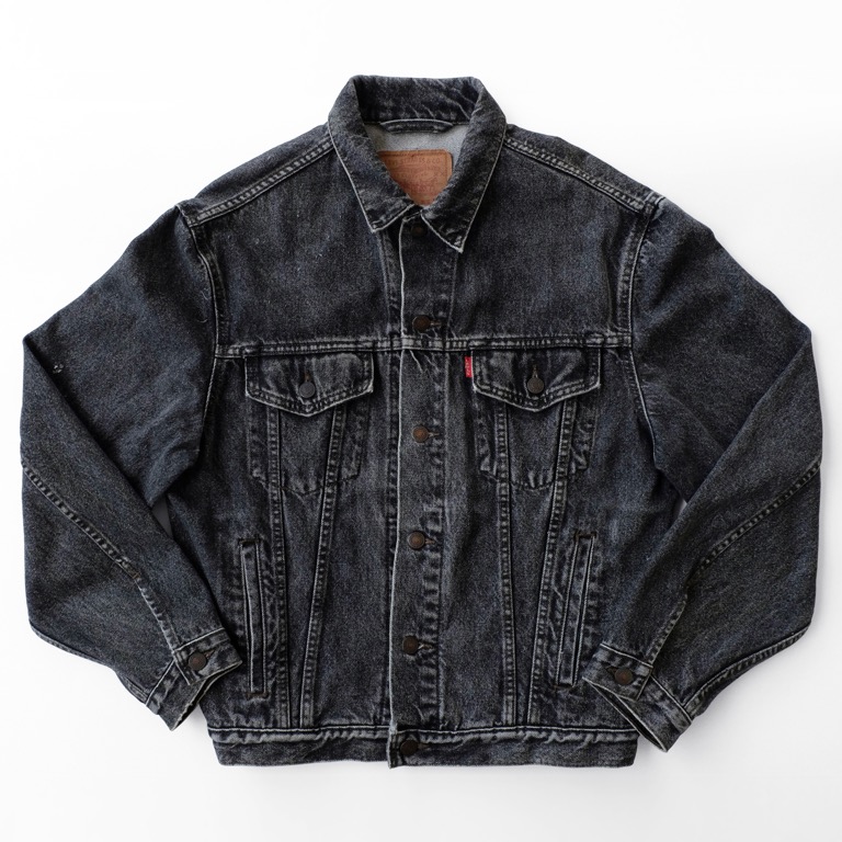 Vintage Levis 70503 Type 3 Charcoal Black Denim Jacket 80s Men s Fashion Coats Jackets and Outerwear on Carousell