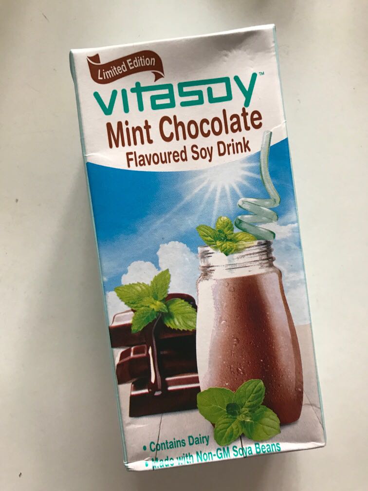 Vitasoy Mint Chocolate, Food & Drinks, Packaged & Instant Food on Carousell