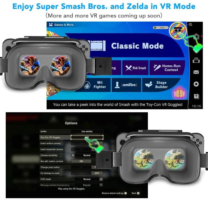 nintendo switch vr super smash bros