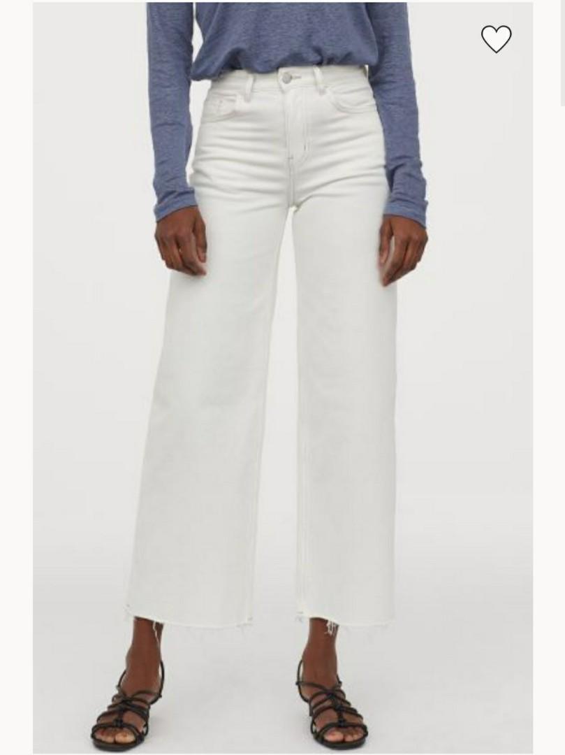 wide leg ankle grazer jeans