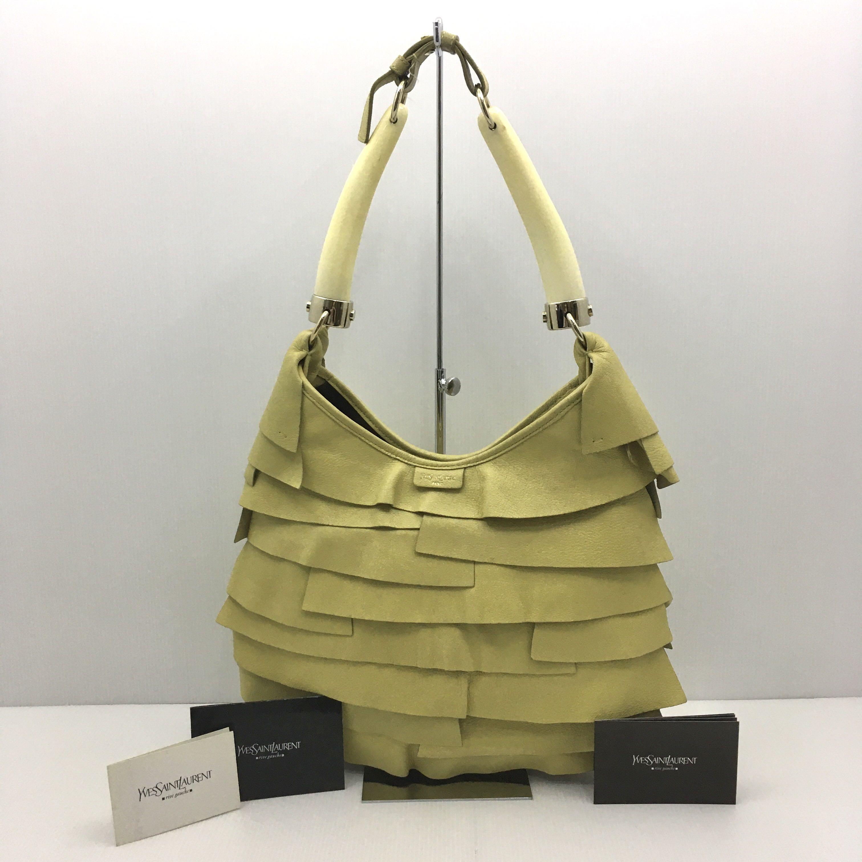 Yves Saint Laurent 129133 Mustard Yellow Shoulder Bag 207008862