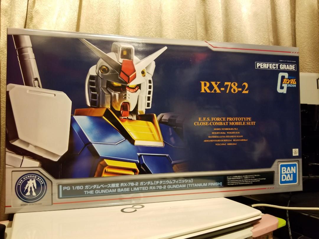 現貨100 New Pg Rx 78 2 Gundam Titanium Finish 盒已包膠 興趣及遊戲 玩具 遊戲類 Carousell