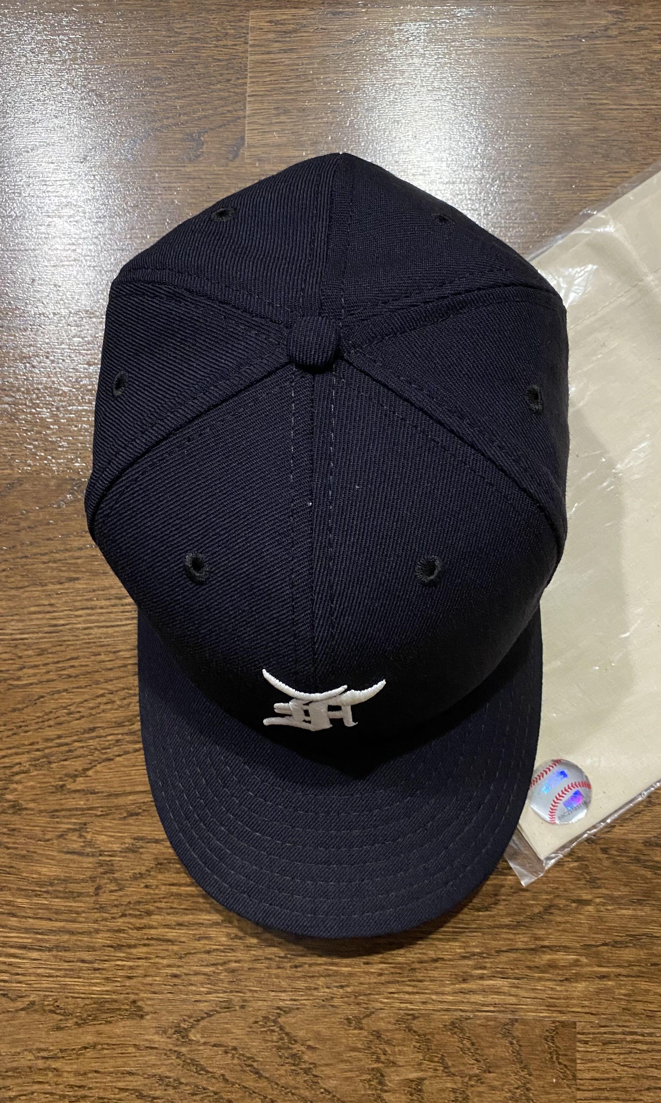 (7 1/8) FEAR OF GOD NEW ERA FITTED CAP HAT (NAVY)