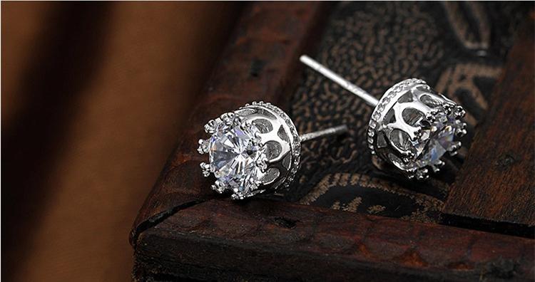 Men's crown outlet earrings