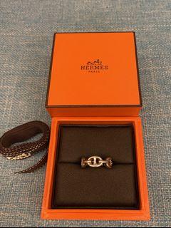 愛馬仕 Hermes 純銀 豬鼻子 戒指 51