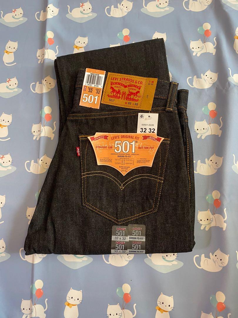 清貨美國原裝Levis 501 Original Shrink-to-Fit Jeans Black 黑色原色