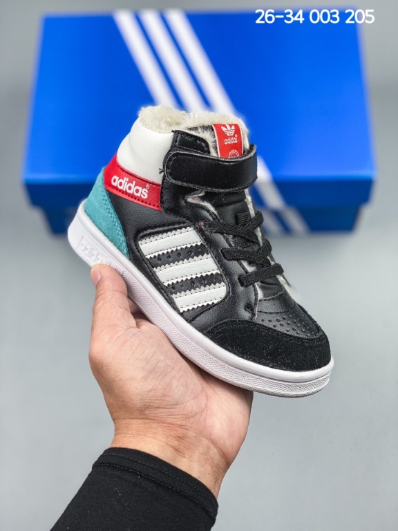 Adidas Kids High Top Sneaker, Babies & Kids, Babies & Kids Fashion On  Carousell