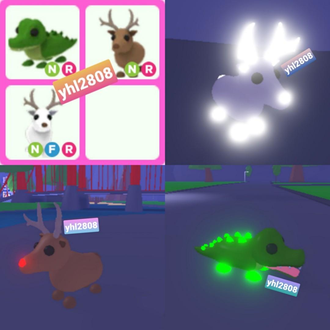 Adopt Me Crocodile Reindeer Toys Games Video Gaming In Game Products On Carousell - how to get a free legendary arctic reindeer in adopt me roblox
