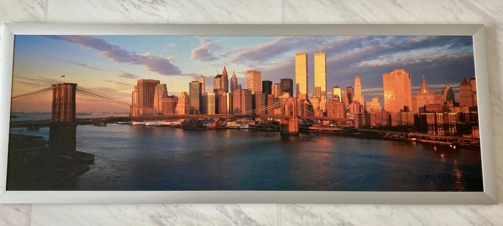 Aluminium Framed Ikea Poster New York City Furniture Home Living Decor Frames Pictures On Carou - New York City Wall Art Ikea