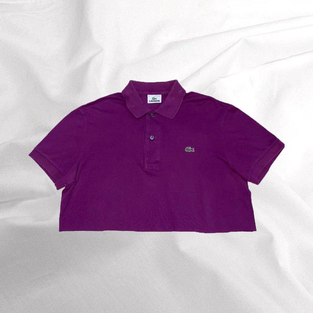 cropped lacoste polo