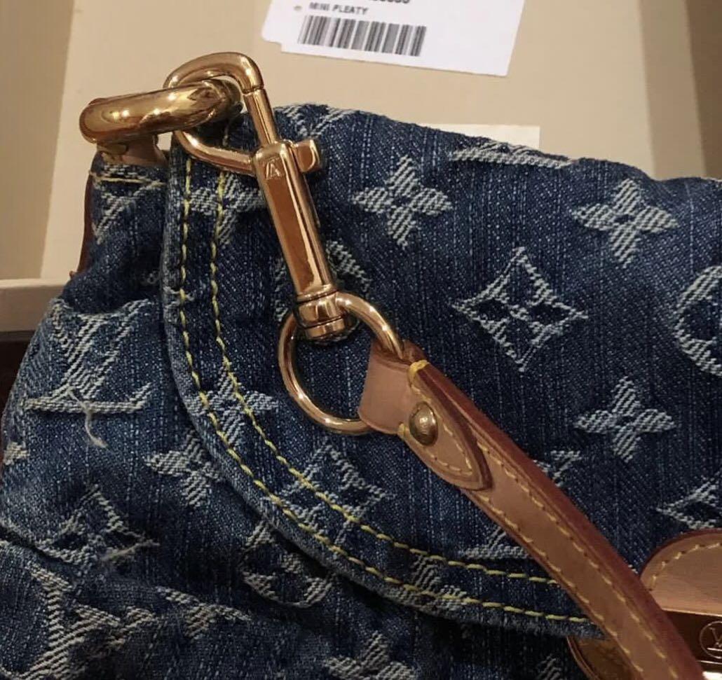 💯Authentic Louis Vuitton Denim Pleaty Bag, Luxury, Bags & Wallets on  Carousell