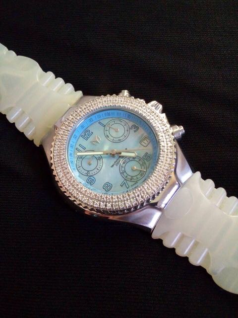 Technomarine watch with diamonds top