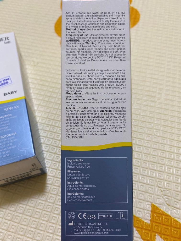 Baby Isotonic Nasal Spray 100ML, Babies & Kids, Nursing & Feeding