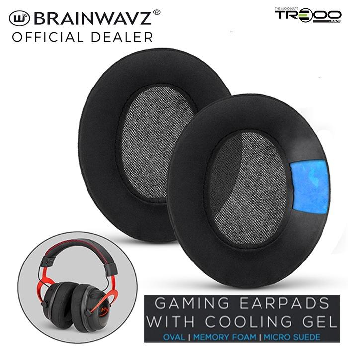 Brainwavz Oval Micro Suede Gaming Replacement Earpads with Cooling
