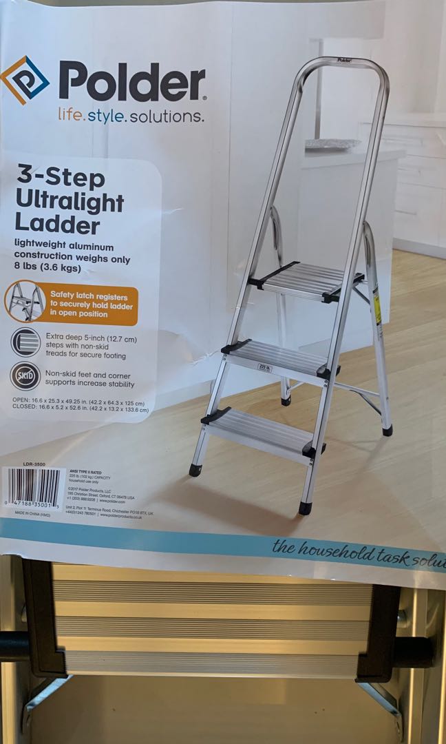 Brand New Ultra Light Ladder Polder Uk Brand Furniture Home Living Home Improvement Organization Home Improvement Tools Accessories On Carousell