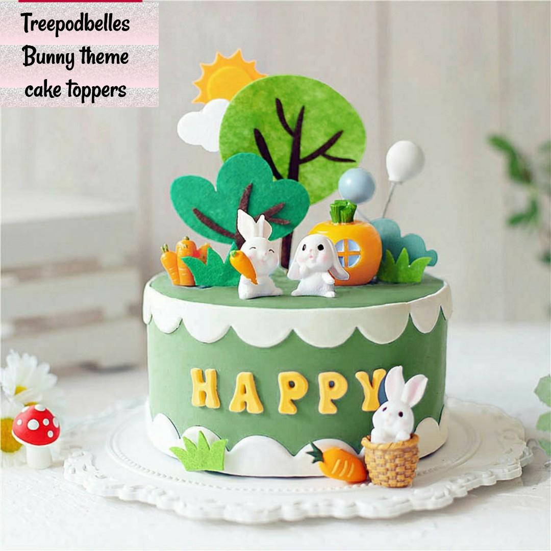 Bunny theme cake 🐰 #cakeideas #cakeinspo #cakeinspiration #cakestyle  #bunnythemecake #cakesoftrivandrum #bakersoftrivandrum | Instagram