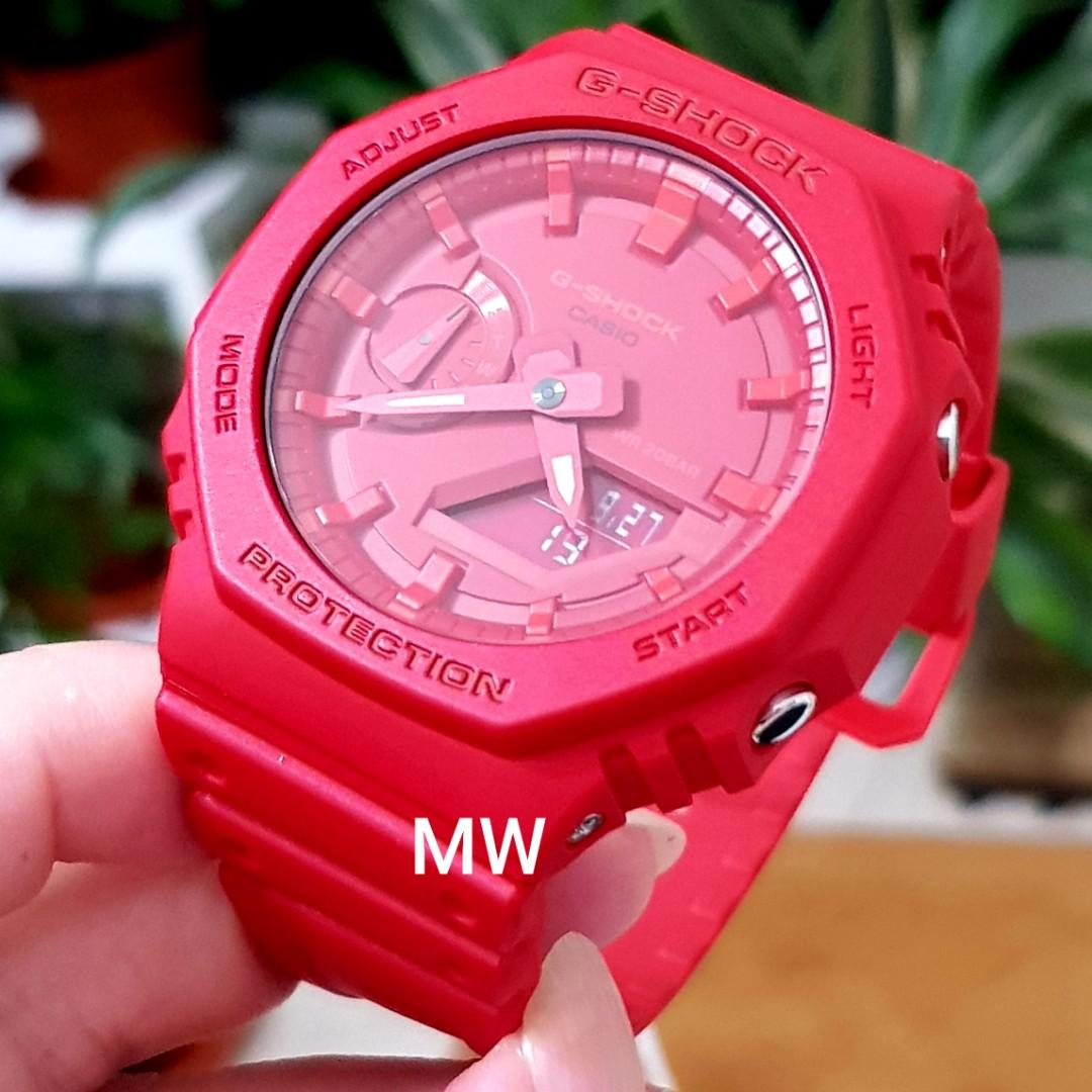 G shock ga 2100 red sale